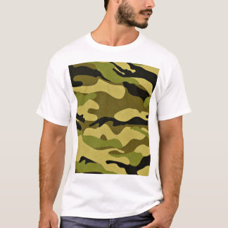 Klassisches Wald-Tarnmuster Herren Grafik T-Shirt