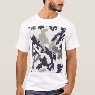 Klassisches Wald-Tarnmuster Herren-Grafik T-Shirt