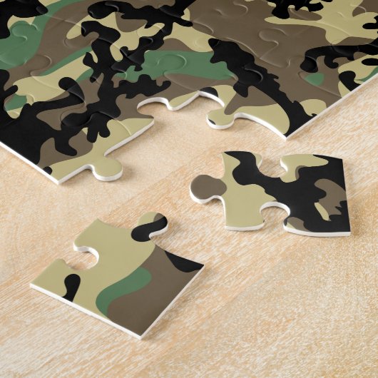 Klassisches WaldCamouflage-Puzzlespiel Puzzle (Seite)