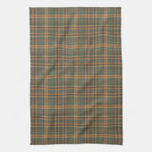 Klassisches Waldgrün-Tartan-Karo-Muster Geschirrtuch (Vertikal)