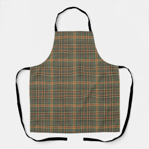 Klassisches Waldgrün-Tartan-Karomuster Schürze