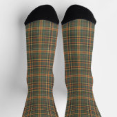 Klassisches Waldgrün-Tartan-Karomuster Socken (Oben)