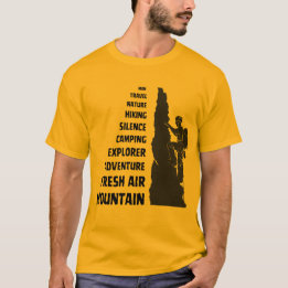 Klassisches Wandern in der Natur zusammen, T - Shi T-Shirt