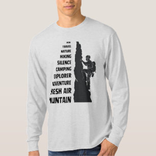 Klassisches Wandern in der Natur zusammen, T - Shi T-Shirt