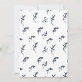 klassisches Wappen Hochzeitsnacht-Monogramm Einladung (Rückseite)