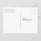 klassisches Wappen Nave Blue Foil Save the Date Ankündigungspostkarte (Rückseite)