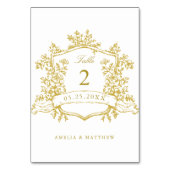 Klassisches Wappen Tischnummer (Vorderseite)