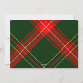 Klassisches Wappen Weihnachten Rotes Grün Karierte (Rückseite)