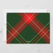 Klassisches Wappen Weihnachten Rotes Kariertes Fot (Rückseite)