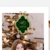 Klassisches Wappen Weihnachten Rotes Kariertes Fot