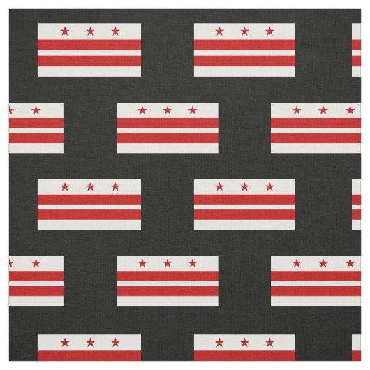Klassisches Washington D.C. Flag Stoff (Muster)