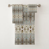 Klassisches Watercolor-Design Badhandtuch Set (Insitu)