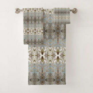 Klassisches Watercolor-Design Badhandtuch Set