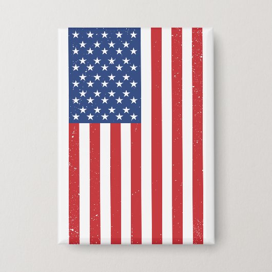 Klassisches Waving American Flag Design Button (Vorderseite)