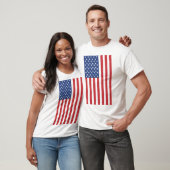 Klassisches Waving American Flag Design T-Shirt (Unisex)