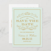 KLASSISCHES WEDING | Ankündigung Datum freihalten (Vorne/Hinten)