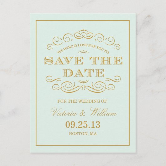 KLASSISCHES WEDING | Ankündigung Datum freihalten (Vorderseite)