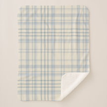 Klassisches weiches Blau und Beige Karo