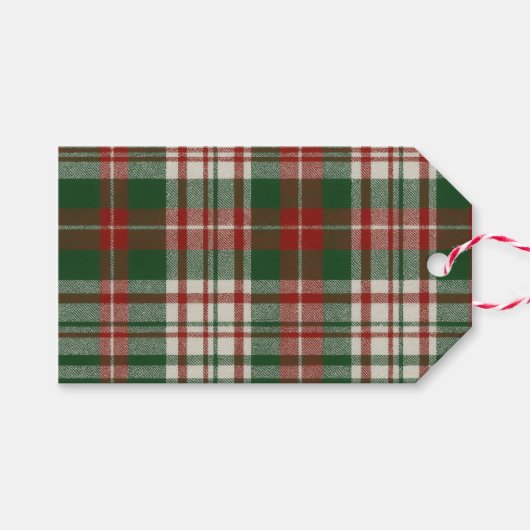 Klassisches Weihnachten Geschenkanhänger (Vorderseite (Horizontal))