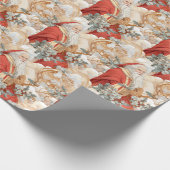 Klassisches Weihnachten Geschenkpapier (Ecke)