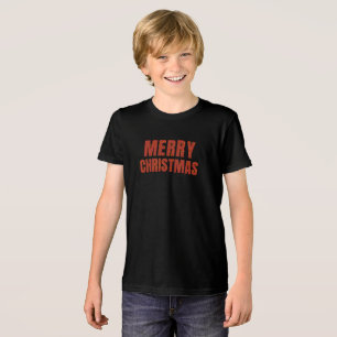 Klassisches Weihnachten Rot und Grün Geometrisches Tri-Blend Shirt