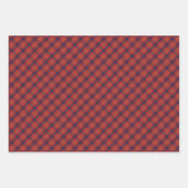 Klassisches Weihnachts-Kariert Tartan Wrapping Pap Geschenkpapier Set (Vorderseite 2)