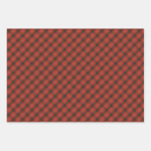 Klassisches Weihnachts-Kariert Tartan Wrapping Pap Geschenkpapier Set (Vorderseite)