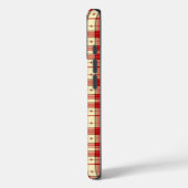 Klassisches Weihnachts-Karomuster Case-Mate iPhone Hülle (Rückseite / Links)