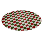 Klassisches Weihnachts-Raute-Muster Schneidebrett (Ecke)