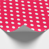 Klassisches Weihnachts-Rot-Elegant-Template Geschenkpapier (Ecke)