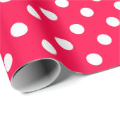 Klassisches Weihnachts-Rot-Elegant-Template Geschenkpapier (Rolleneckpunkt)