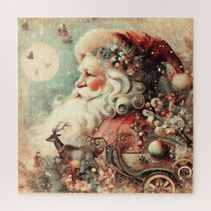 Klassisches Weihnachts-Santa-Puzzle Puzzle