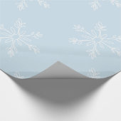 Klassisches Weihnachts-Schneeflottpapier Geschenkpapier (Ecke)