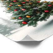 Klassisches Weihnachtsbaum-Feiertagsplakat Poster (Ecke)