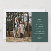 Klassisches Weihnachtsbaum-Foto Feiertagskarte (Vorderseite)