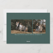 Klassisches Weihnachtsbaum-Foto Feiertagskarte (Rückseite)