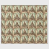 Klassisches Weihnachtsbaum-Wrapping Paper Geschenkpapier (Flach)
