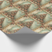 Klassisches Weihnachtsbaum-Wrapping Paper Geschenkpapier (Ecke)