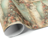 Klassisches Weihnachtsbaum-Wrapping Paper Geschenkpapier (Rolleneckpunkt)