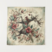 Klassisches Weihnachtsbaumband Wandteppich (Vorderseite (Horizontal))