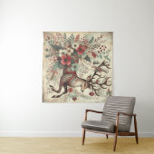 Klassisches Weihnachtsbaumband Wandteppich (Beispiel (Horizontal))