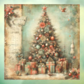 Klassisches Weihnachtsbaumfenster Fensteraufkleber (Blatt 3)