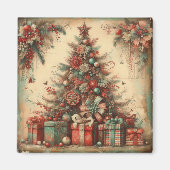 Klassisches Weihnachtsbaummagnet Magnet (Vorne)