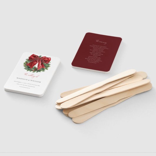 Klassisches Weihnachtsfeierprogramm Fächer (Non-assembled)