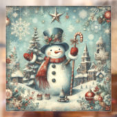 Klassisches Weihnachtsfenster Fensteraufkleber (Blatt 2)