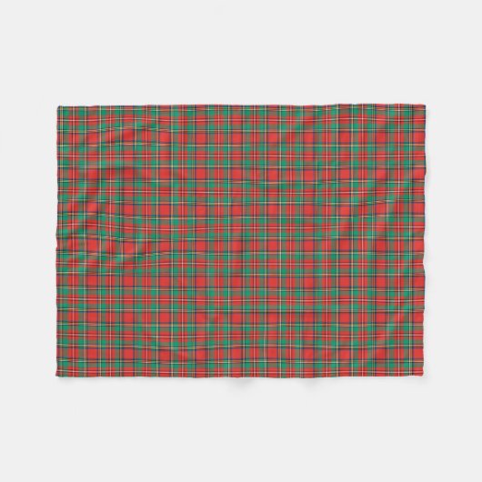 Klassisches Weihnachtsfest Kariert Fleecedecke (Vorderseite (Horizontal))