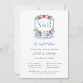 Klassisches Weihnachtsfest-Probe-Dinner Einladung (Vorderseite)