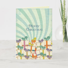 Klassisches Weihnachtsfest Vintag Feiertagskarte