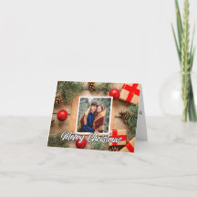 Klassisches Weihnachtsfoto Benutzerdefiniertes Fro