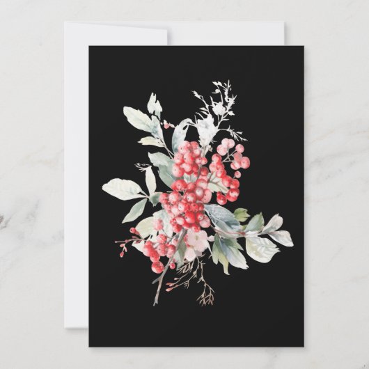 Klassisches Weihnachtsgebirge Weihnachtsgebäck - P Einladung (Rückseite)